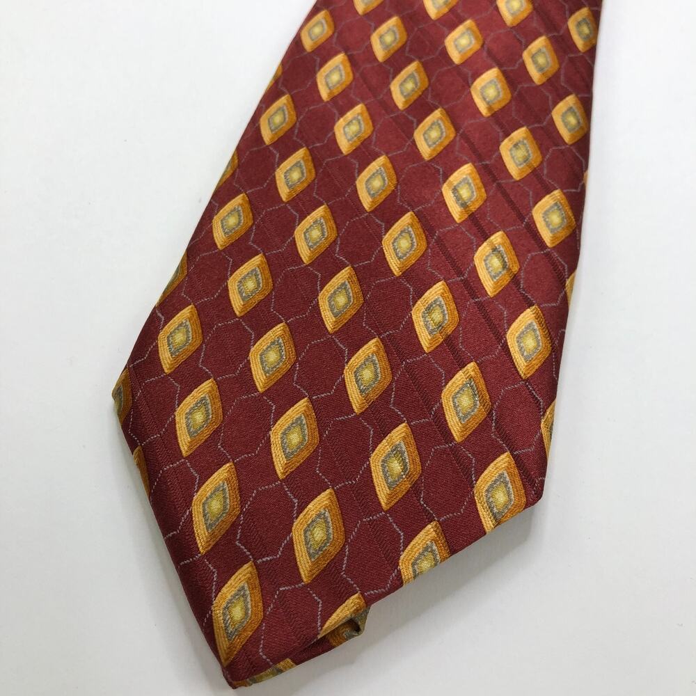 Valentino Cravatte 100% Silk Neck Tie Men’s Geometric 3.75-in/58 In